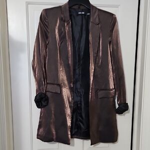 DO+BE Women's Metallic Brown Blazer